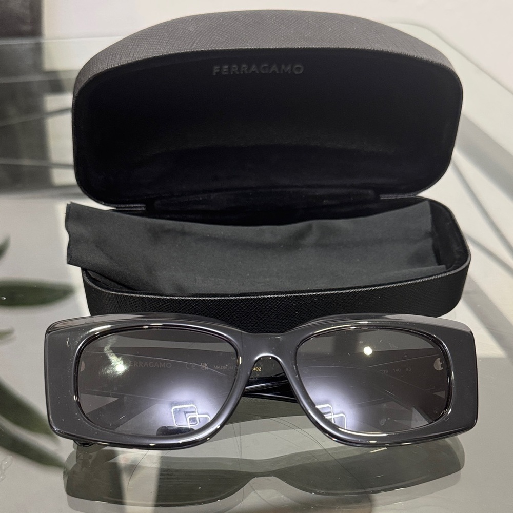 Salvatore Ferragamo Dark Gray Sunglasses for Men